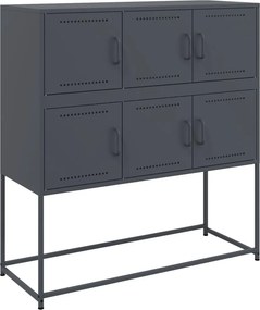 vidaXL Ντουλάπι Ανθρακί 100,5x39x107 εκ. από Ατσάλι