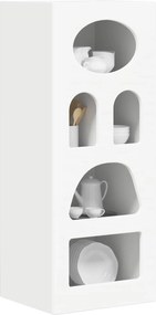 vidaXL Πλαϊνό γραφείο Λευκό 40 x 35 x 100,5 εκ Επεξεργασμένο ξύλο