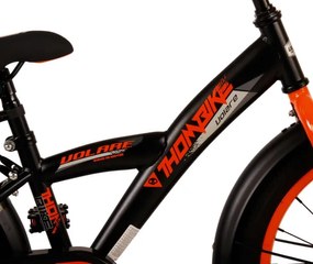 Thombike 18 Inch 24 cm Boys Coaster Brake Black/Orange