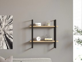 Wall Shelf Buba - Sapphire Oak, Black Sapphire Oak
Black