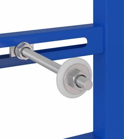 vidaXL Στήριγμα Τοίχου Μπάνιου Μπλε 50 x 3 x 112 εκ