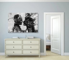 Εικόνα της αγάπης σε μαύρο & άσπρο - 90x60