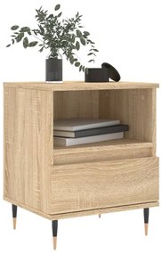 vidaXL Κομοδίνο Sonoma Δρυς 40 x 35 x 50 εκ. από Επεξεργ. Ξύλο