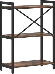 vidaXL Ράφι Βιβλίων 60 x 30 x 85 cm Επεξεργασμένο Ξύλο Καπνιστό Δρύς