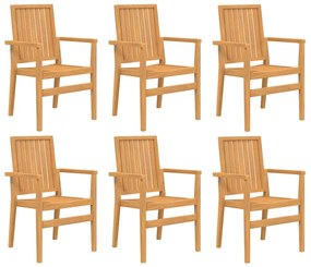 vidaXL Σετ Τραπεζαρίας Κήπου 7 Τεμαχίων από Μασίφ Ξύλο Teak