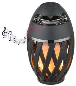 Επιτραπέζιο Φωτιστικό LED 1,4W Ανθρακί IP65 Ηχεία Bluetooth Stream 39902 Globo Lighting-39902-Ανθρακί 39902