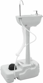 vidaXL Βάση νιπτήρα κάμπινγκ Γκρι 50,5 x 33 x 103 εκ