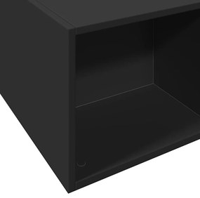 Πλαίσιο Κρεβατιού Μαύρο 140x200 εκ. Επεξεργ. Ξύλο - Μαύρο