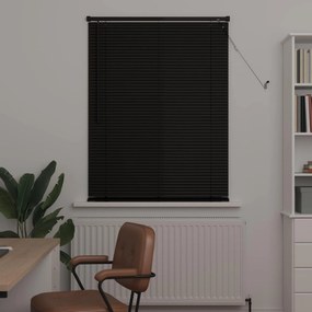 vidaXL Βενετσιάνικη Σκίαση Μαύρο 150 x 100 cm 25 mm PVC