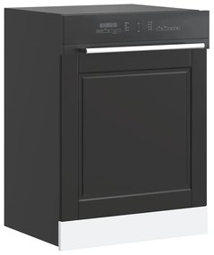 Πίνακας πλυντηρίου πιάτων Porto Μαύρο 60x1,5x67 εκ. Επεξ. Ξύλο