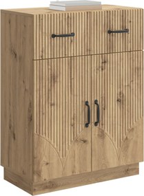 vidaXL Πλαϊνό γραφείο Artisan Δρυς 66 x 34,5 x 87 εκ.