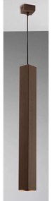Φωτιστικό Οροφής Fluke I-FLUKE-SQ BRO 1xGU10Φ5,5cm 60x200cm Rust Luce Ambiente Design Μέταλλο