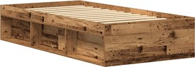 vidaXL Πλαίσιο κρεβατιού χωρίς στρώμα 75x190 εκ. Επεξεργασμένο Ξύλο