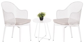 ΣΕΤ LOUNGE 3TMX ΕΞ.ΧΩΡΟΥ OREGO HM21107.02 ΑΛΟΥΜΙΝΙΟ &amp; ΜΕΤΑΛΛΟ ΣΕ ΛΕΥΚΟ