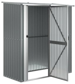 vidaXL Αποθήκη Κήπου Γκρι 180,5 x 97 x 209,5 εκ. από Γαλβαν. Ατσάλι