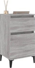 vidaXL Κομοδίνο Γκρι Sonoma 40x35x70 εκ.