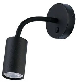 Απλίκα Φωτιστικό Τοίχου 1xGU10 Reading Light Εύκαμπτο Σποτ Eye Flex S Nowodvorski-9068-Μαύρο 9068