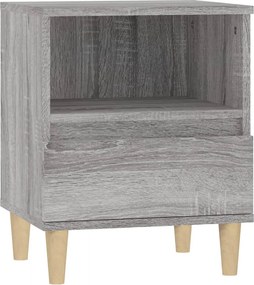 vidaXL Κομοδίνα 2 Τεμ. Γκρι Sonoma 40x35x50 εκ.