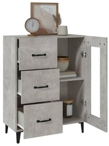 vidaXL Ντουλάπι Γκρι Σκυροδέματος 69,5x34x90 εκ. Επεξεργασμένο Ξύλο