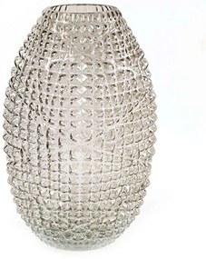 Βάζο Γυάλινο 013.765716 20,5x30cm Grey Glass