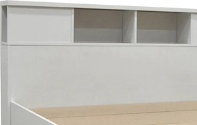 Κρεβάτι OLYMPUS pakoworld σε λευκή απόχρωση 140x200εκ