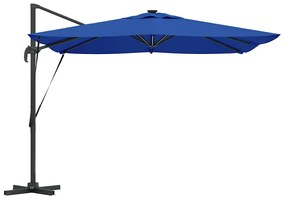 vidaXL Ρώμα Παράθυρο με LED σε Αζούρ Μπλε – 286 x 285 x 270 εκ., Αλουμίνιο.