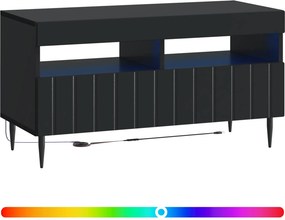 vidaXL Ντουλάπα LED Τηλεόρασης ZWOLLE 81 x 35 x 43 εκ. Μαύρο