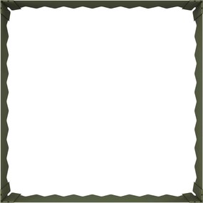 VidaXL Περίγραμμα γκαζόν 60 x 60 x 20 εκ Ατσάλι Λαδί