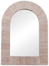 Intrahome Καθρέπτης Koin intrahome μπανάνα ξύλο σε φυσική απόχρωση 78x78x8εκ | SKU: INTRAPA-448111138