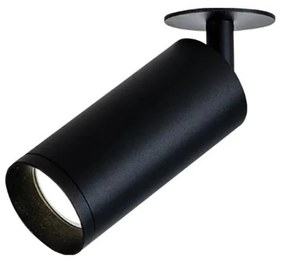Σποτ Χωνευτό Led S057-40 9W 3000K 80Lm Black Στρόγγυλο Aluminium