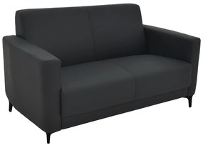Intrahome Καναπές διθέσιος Sidica I Intrahome PU σε μαύρη απόχρωση 135x78x83εκ | SKU: INTRAPA-170111196