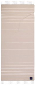 Πετσέτα Θαλάσσης - Παρεό 3808 Beige Greenwich Polo Club Θαλάσσης 80x180cm 100% Βαμβάκι