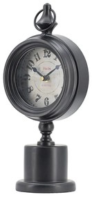 Artekko Clock Ρολόι Επιτραπέζιο Μεταλλικό Μαύρο (15.5x10.9x37.1)cm