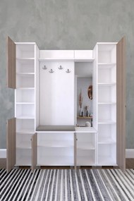Stewehome Ντουλάπα εισόδου Λευκό 150x33x177 cm