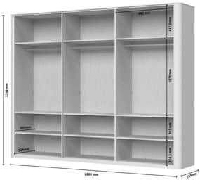 Ντουλάπα Dutchess εξάφυλλη