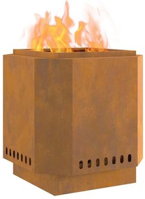 vidaXL Φωτιά Καφέ 48 x 48 x 51 cm Ατσάλι σκληρυθέν στον αέρα