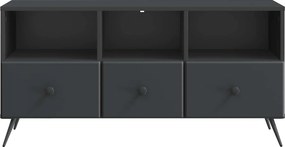 vidaXL Ντουλάπι TV 102 x 34,5 x 50 cm Μαύρο Επεξεργασμένο Ξύλο