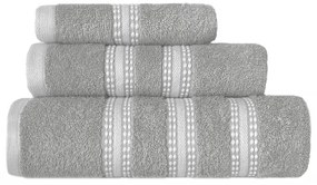 Πετσέτες Μπάνιου (Σετ 3τμχ) Nef-Nef Homeware Promise Grey 480gsm