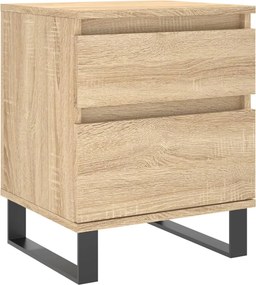 vidaXL Κομοδίνο Sonoma Δρυς 40 x 35 x 50 εκ. από Επεξεργ. Ξύλο