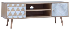 TRIANGLE TV STAND SONOMA ΜΕ PATTERN 120x40xH45cm