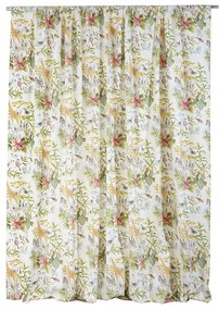 Κουρτίνα Safari Με Τρέσα Green Anna Riska 140X270cm 100% Cotton
