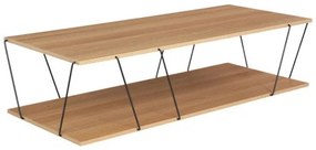Τραπέζι Σαλονιού Tars Sonoma-Μαύρο 120x50x30εκ 225-000023 Pakoworld 225-000023 Μαύρο