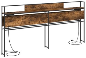 vidaXL Κεφαλάρι Αποθήκης Καπνιστή δρυς 180 cm Επεξεργασμένο ξύλο