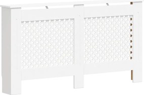 vidaXL Καλύμματα Καλοριφέρ 2 τεμ. Λευκά 152 x 19 x 81,5 εκ. από MDF