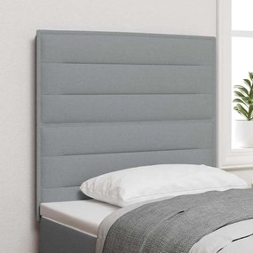 vidaXL LED Κεφαλάρι Γραμμές Σχεδίαση Ανοιχτό Γκρι 80 εκ Ταπετσαρία
