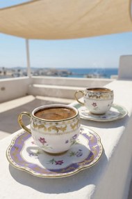 Stewehome Σετ πορσελάνινων φλιτζανιών καφέ για 6 άτομα Πολύχρωμο