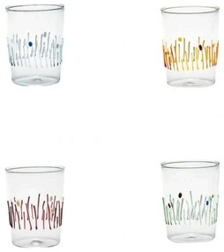 Ποτήρι 4 Stagioni (Σετ 4Τμχ) QS00199 400ml Multi Zafferano Glass