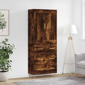 vidaXL Ντουλάπι Καπνιστή Δρυς 69,5x34x180 εκ. από Επεξεργασμένο Ξύλο