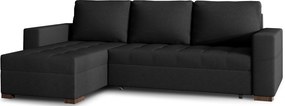Γωνιακός καναπές Julie-Μαύρο