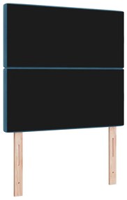 vidaXL Βελούδινο Κεφαλάρι Argyle Σκούρο Μπλε 100 cm Βελούδο